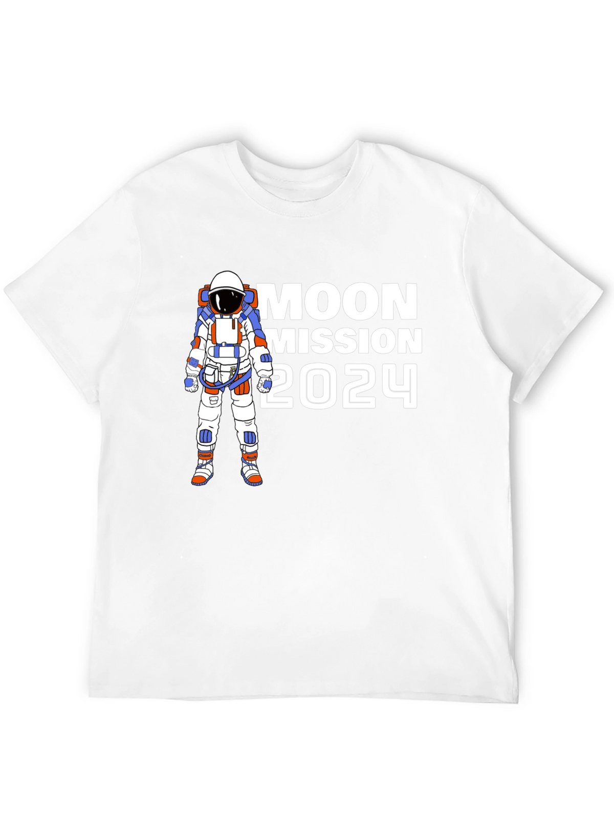Moon Mission 2024 T-Shirt - Astronaut Graphic Tee