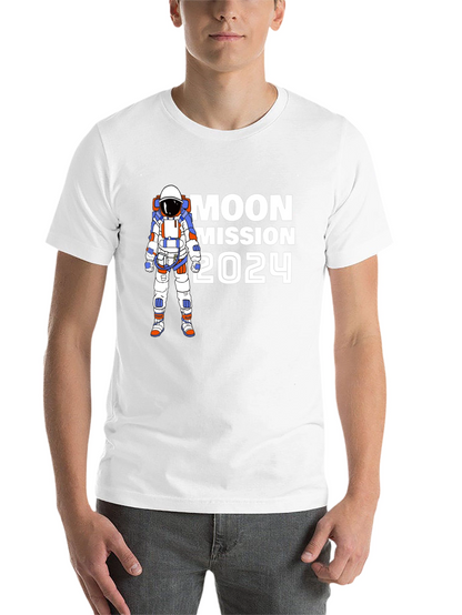 Moon Mission 2024 T-Shirt - Astronaut Graphic Tee