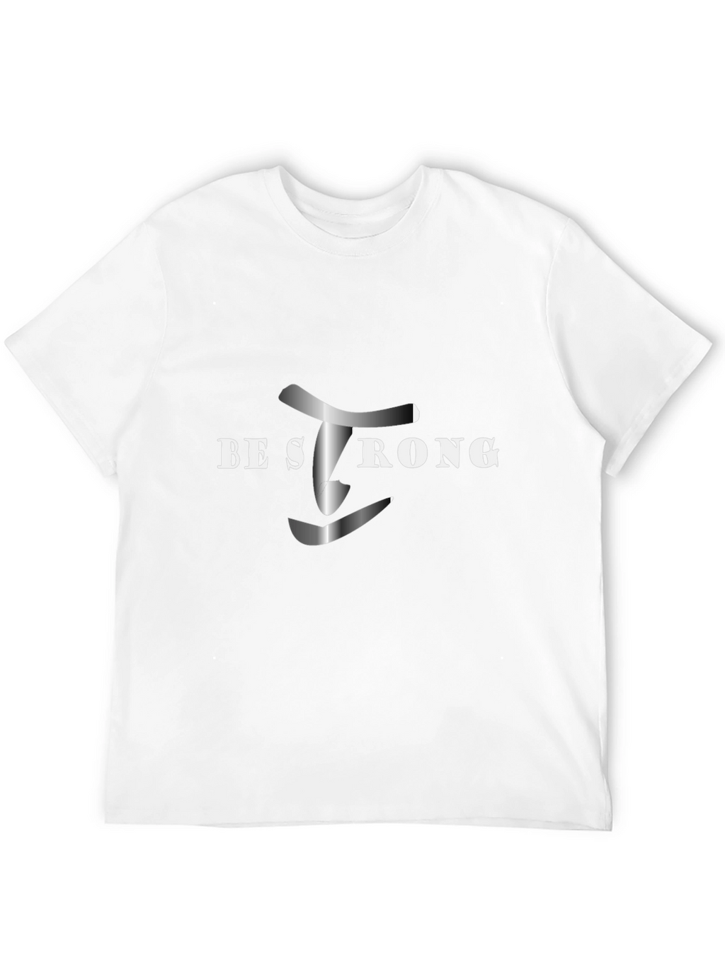 Be Strong Black Graphic Tee - Motivational Shirt