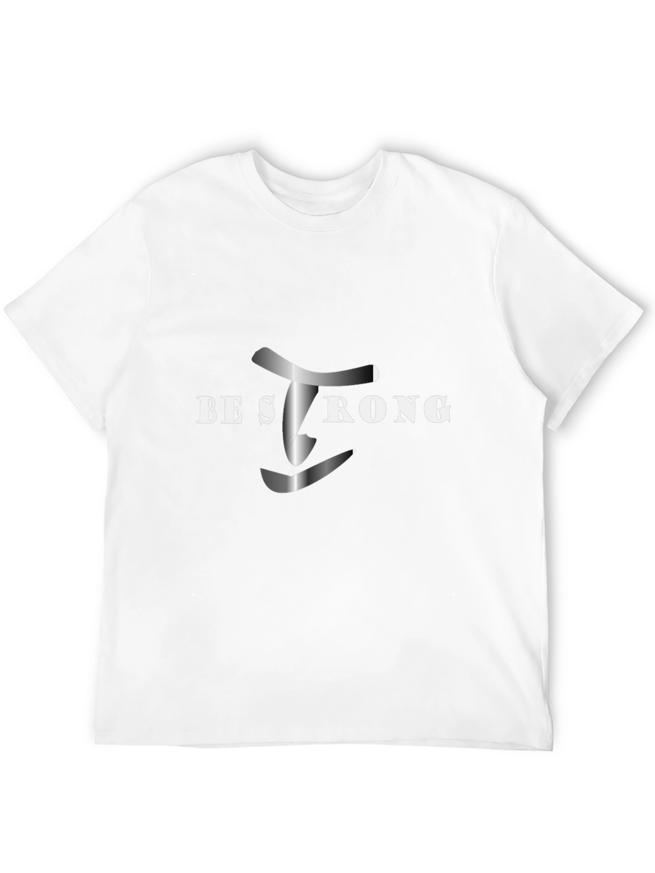 Be Strong Black Graphic Tee - Motivational Shirt