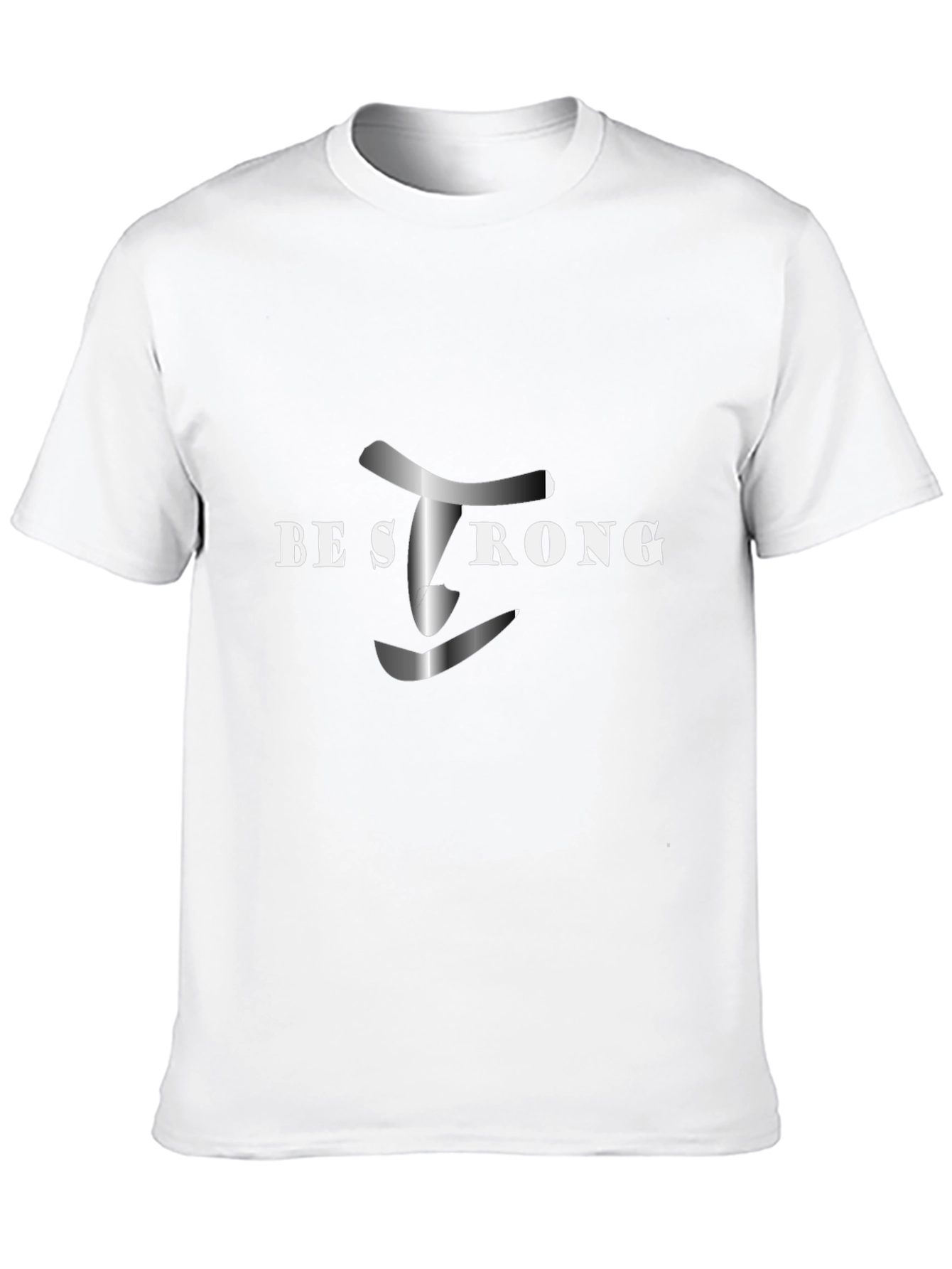 Be Strong Black Graphic Tee - Motivational Shirt