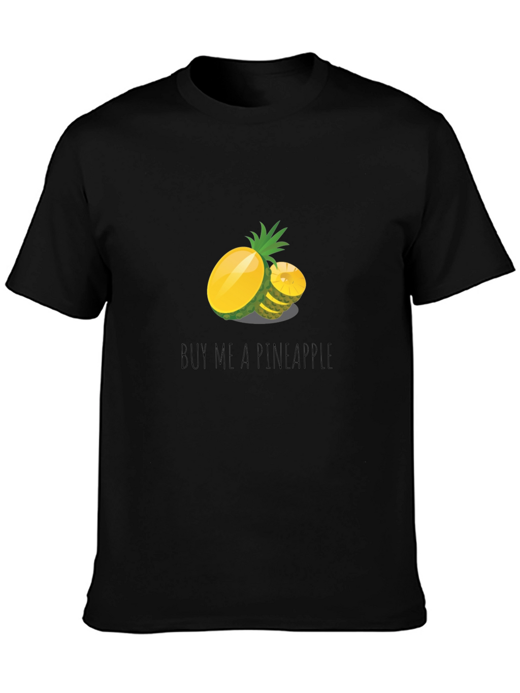 Buy Me A Pineapple Graphic Tee - Black