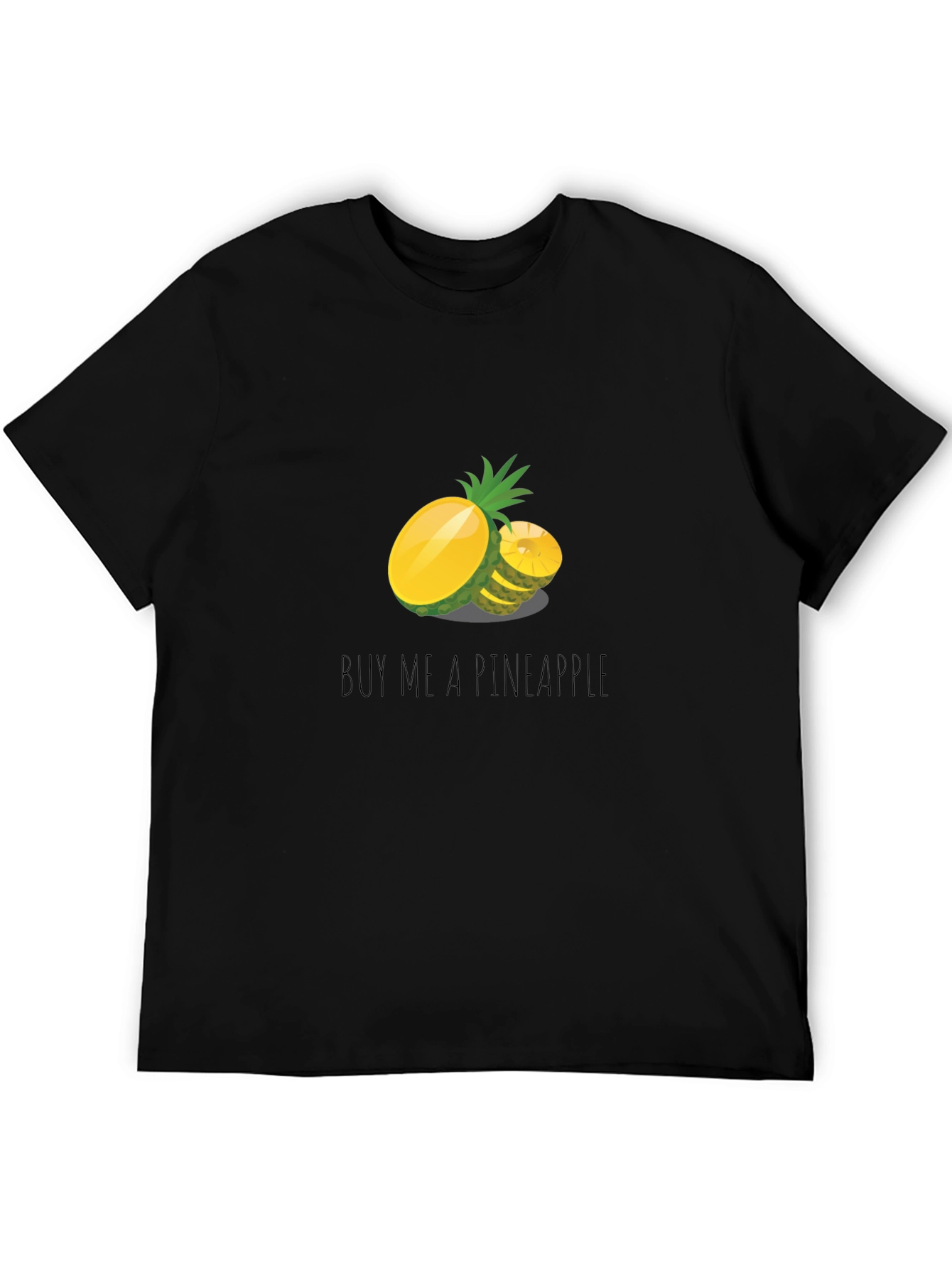 Buy Me A Pineapple Graphic Tee - Black