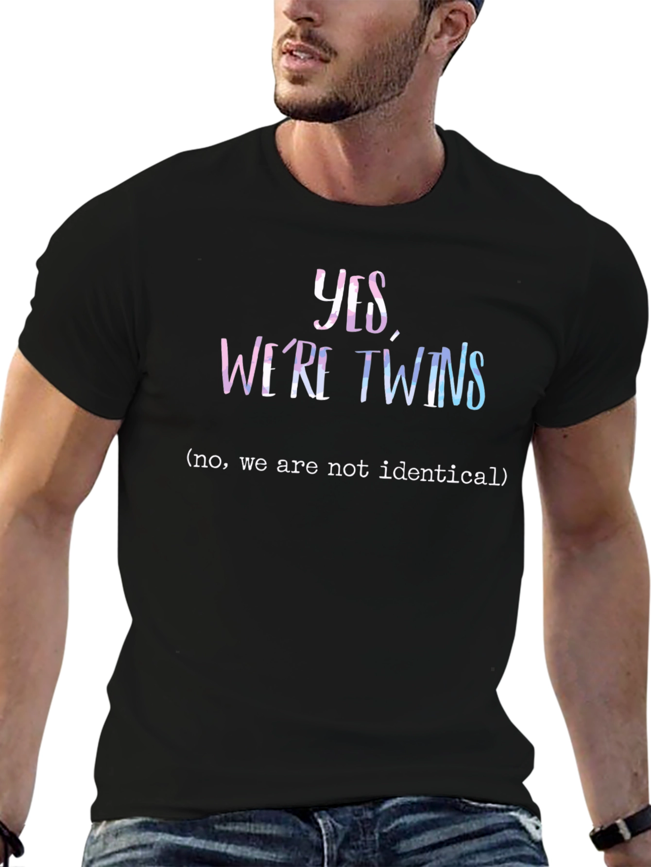 Yes Were Twins T-Shirt - Humorous Twin Apparel