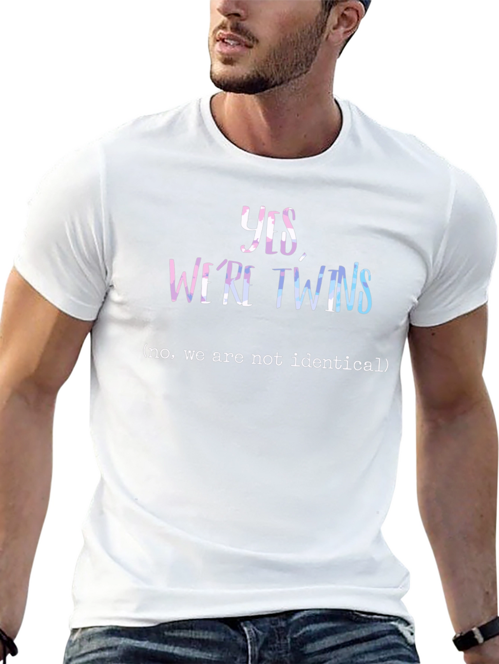 Yes Were Twins T-Shirt - Humorous Twin Apparel