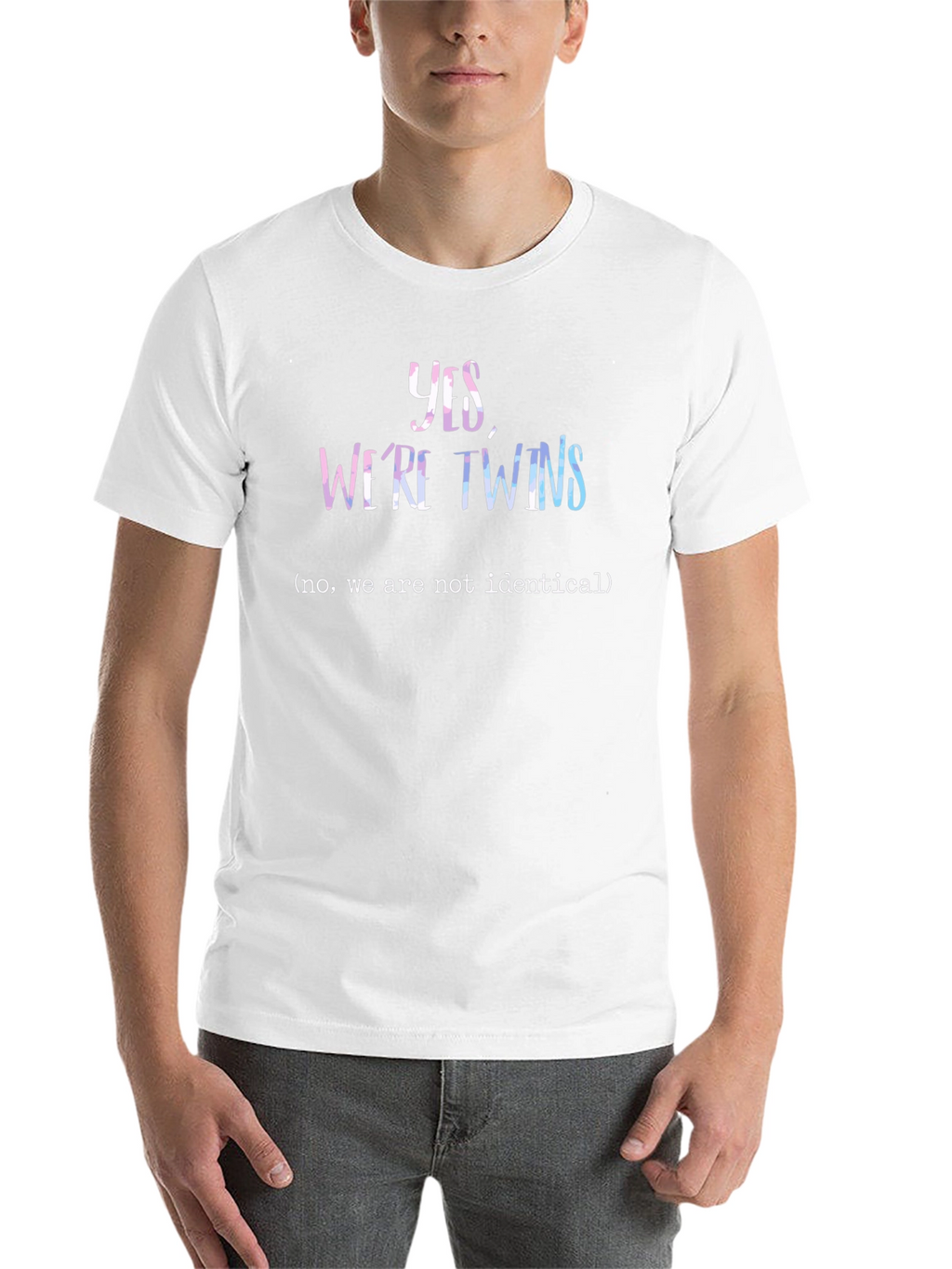 Yes Were Twins T-Shirt - Humorous Twin Apparel