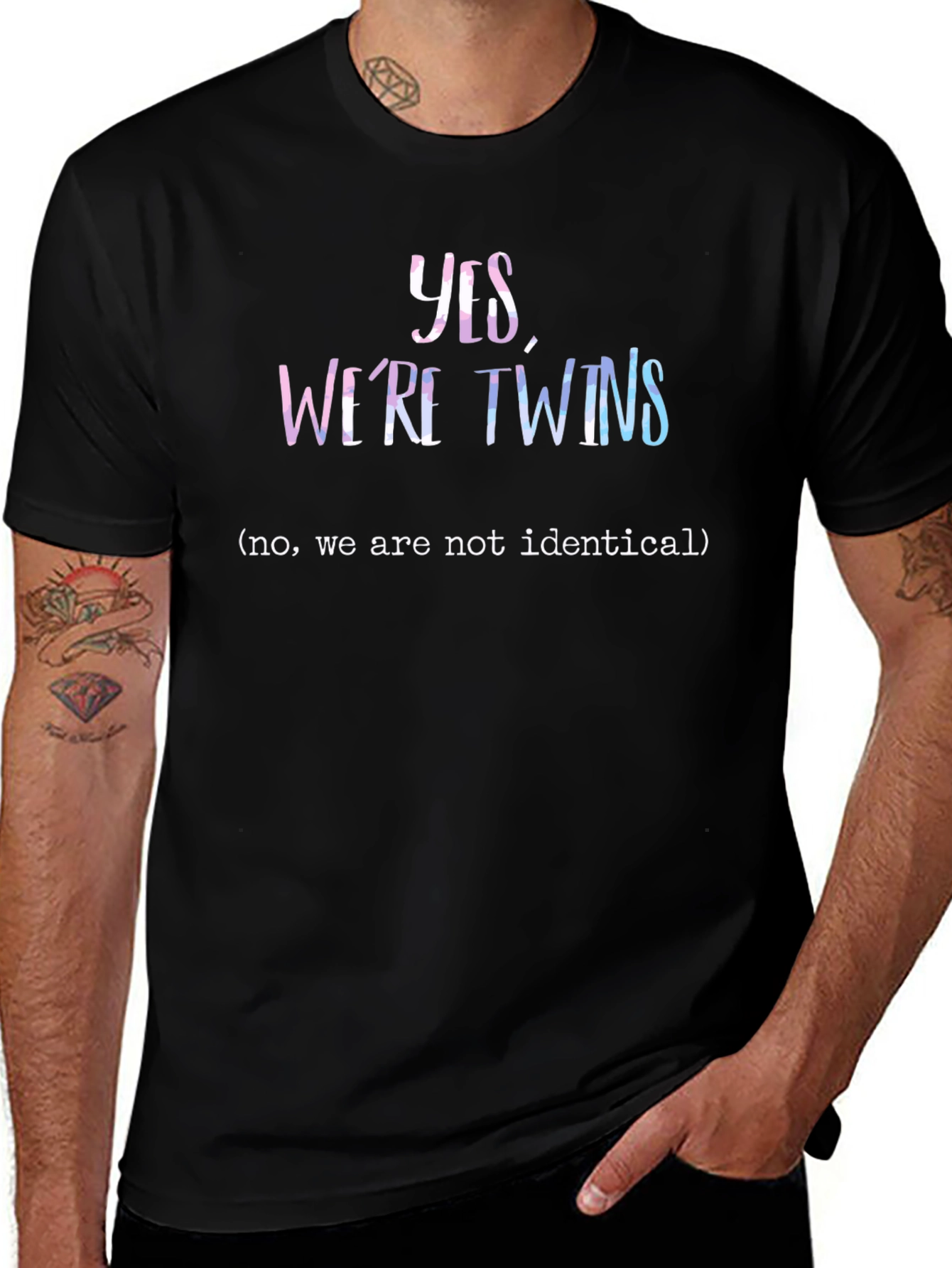 Yes Were Twins T-Shirt - Humorous Twin Apparel