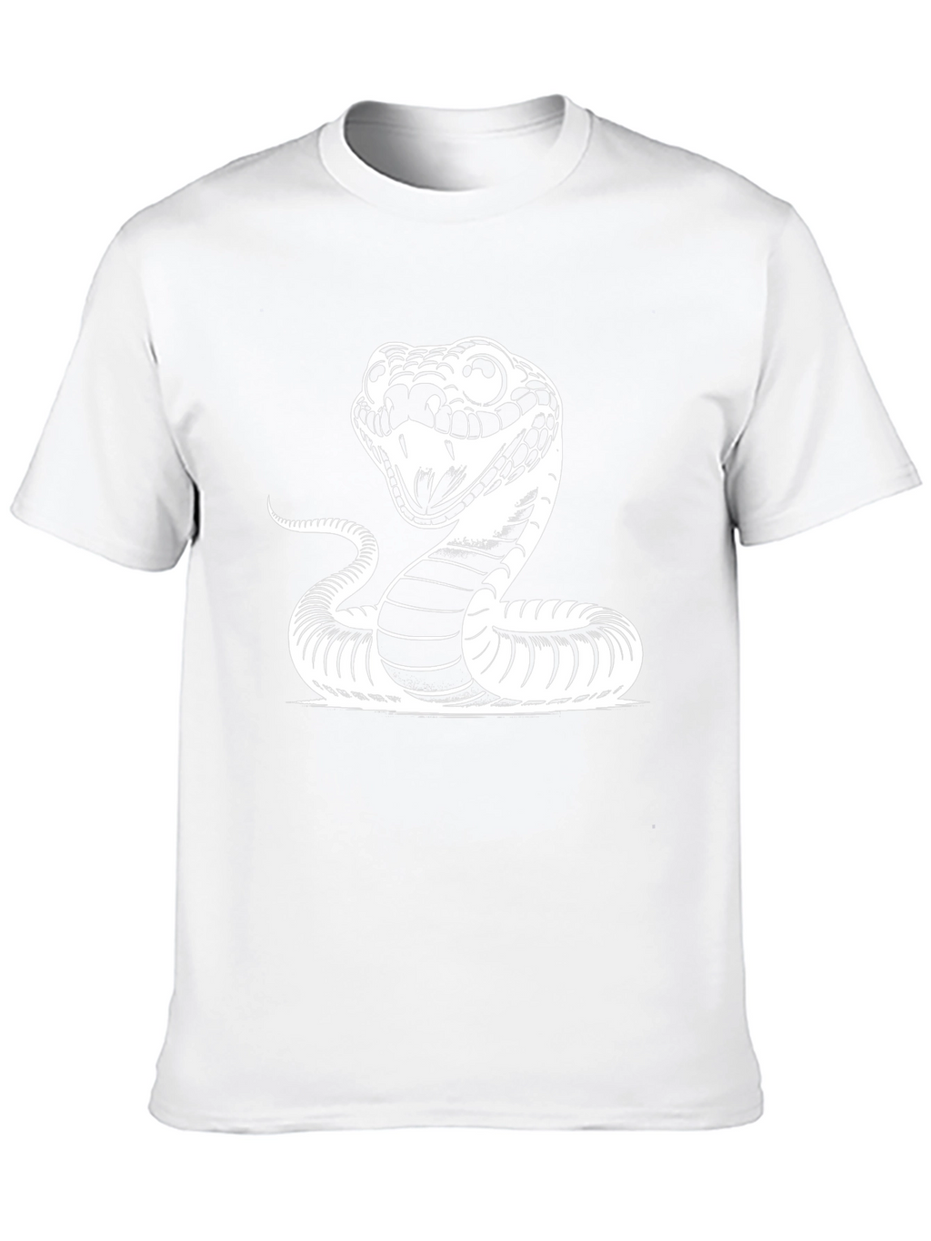 Snake Graphic Tee - Black Cotton T-Shirt