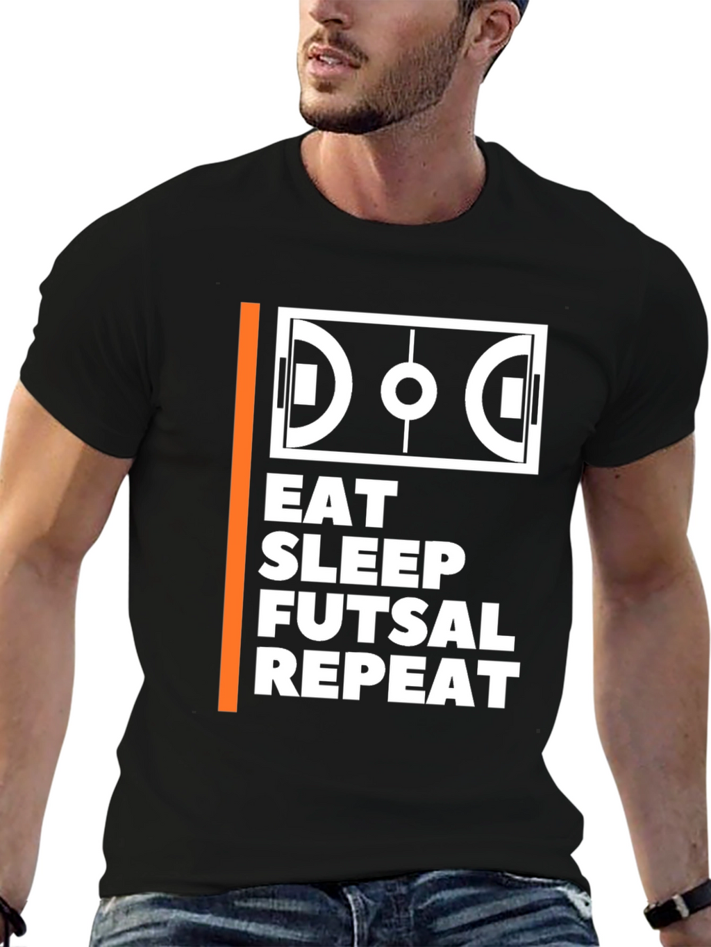 Eat Sleep Futsal Repeat T-Shirt