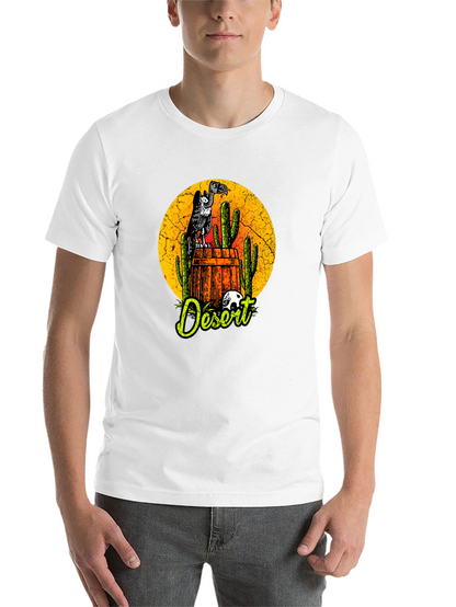 Desert Vulture Graphic Tee - Mens Black T-Shirt