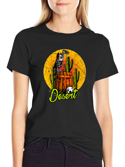 Desert Vulture Graphic Tee - Mens Black T-Shirt
