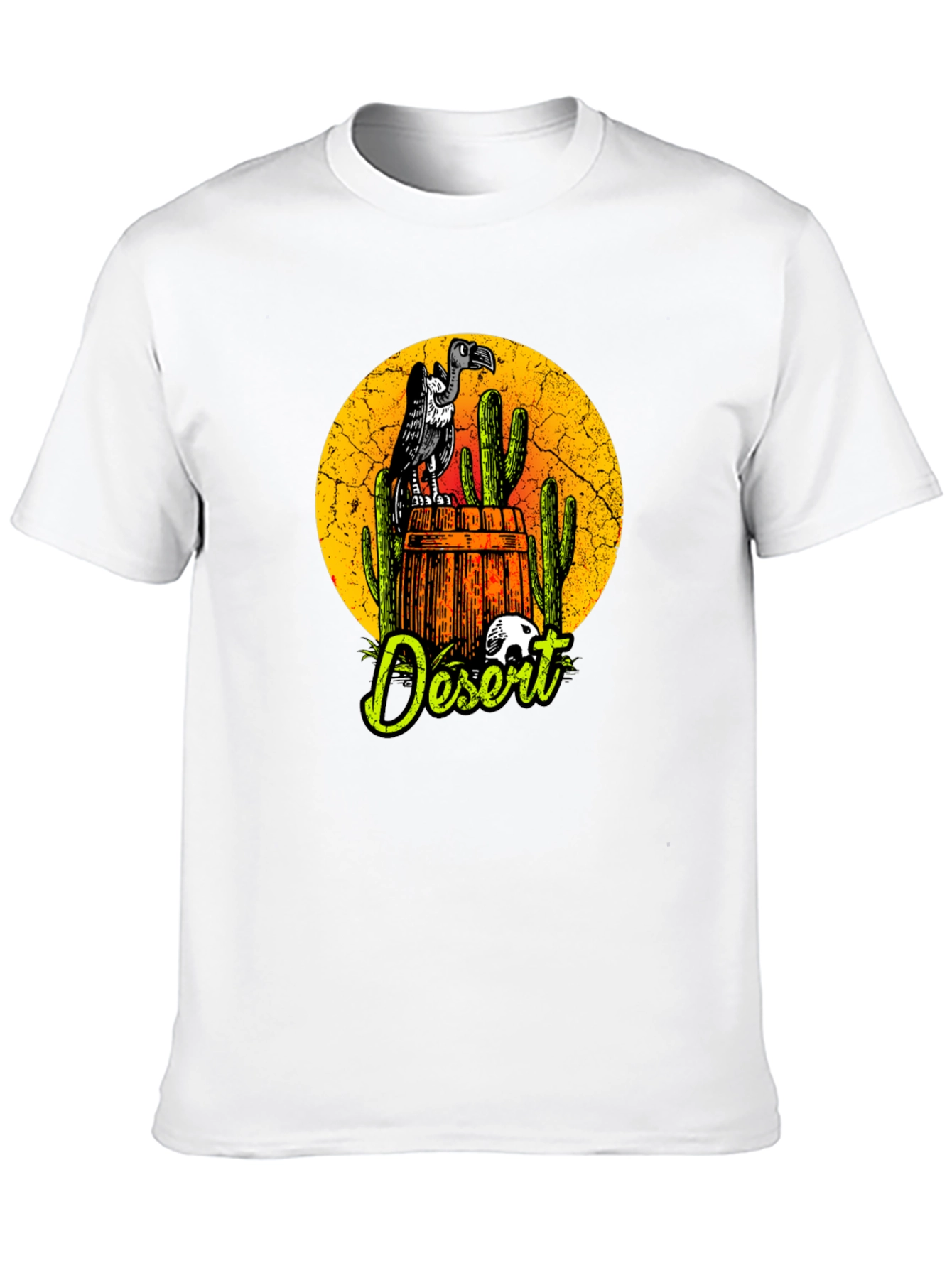 Desert Vulture Graphic Tee - Mens Black T-Shirt