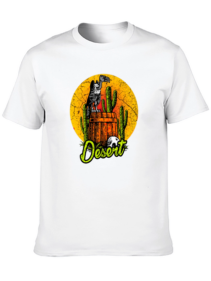 Desert Vulture Graphic Tee - Mens Black T-Shirt