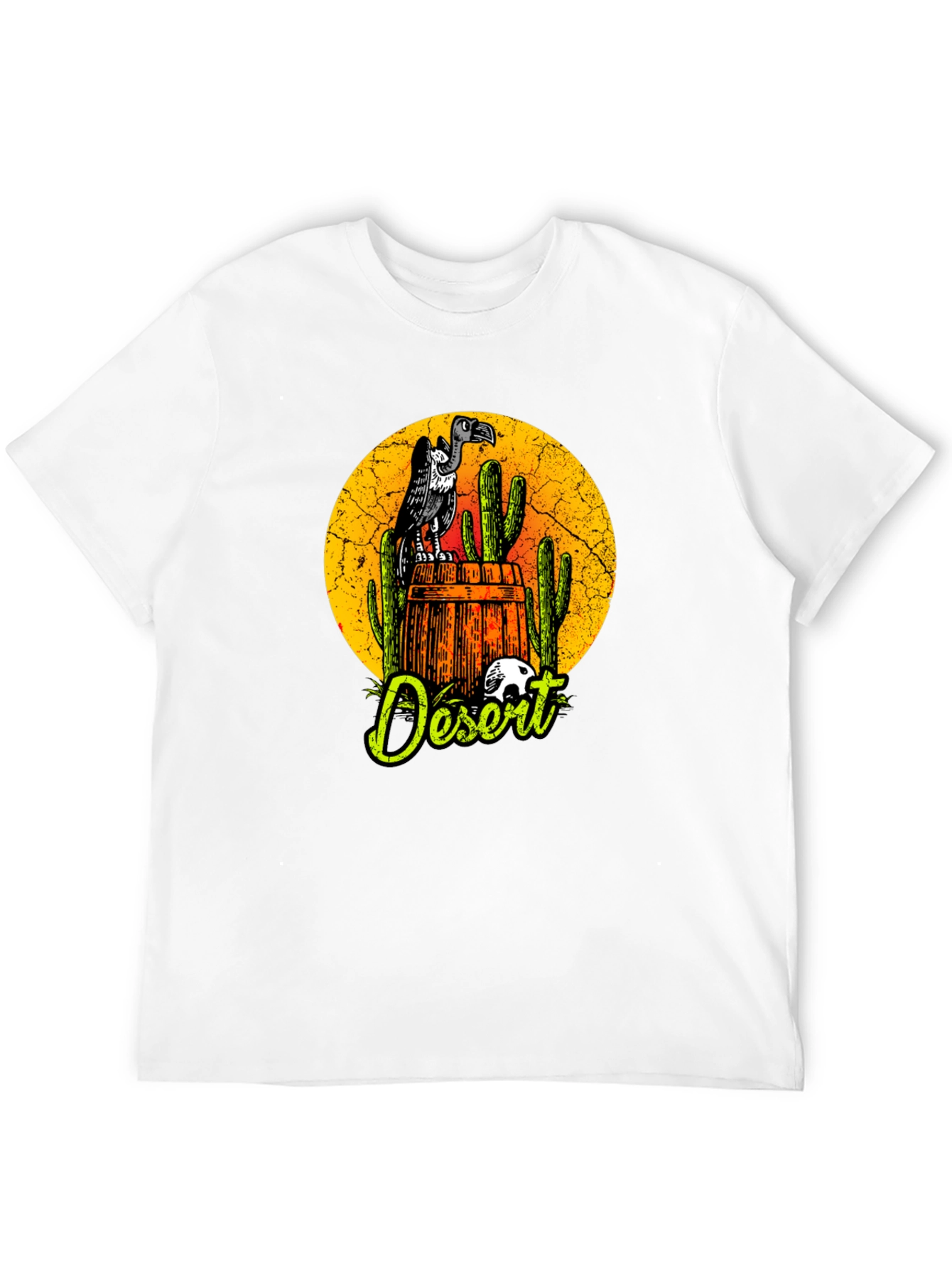 Desert Vulture Graphic Tee - Mens Black T-Shirt
