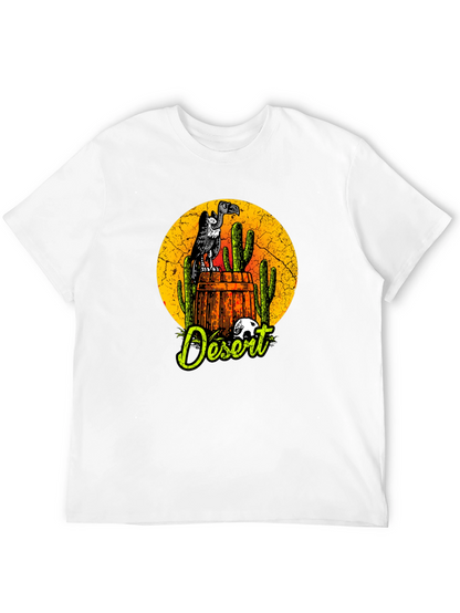 Desert Vulture Graphic Tee - Mens Black T-Shirt