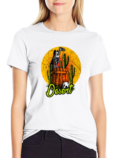 Desert Vulture Graphic Tee - Mens Black T-Shirt