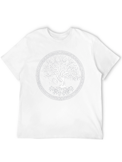 Tree of Life Om Symbol Black T-Shirt