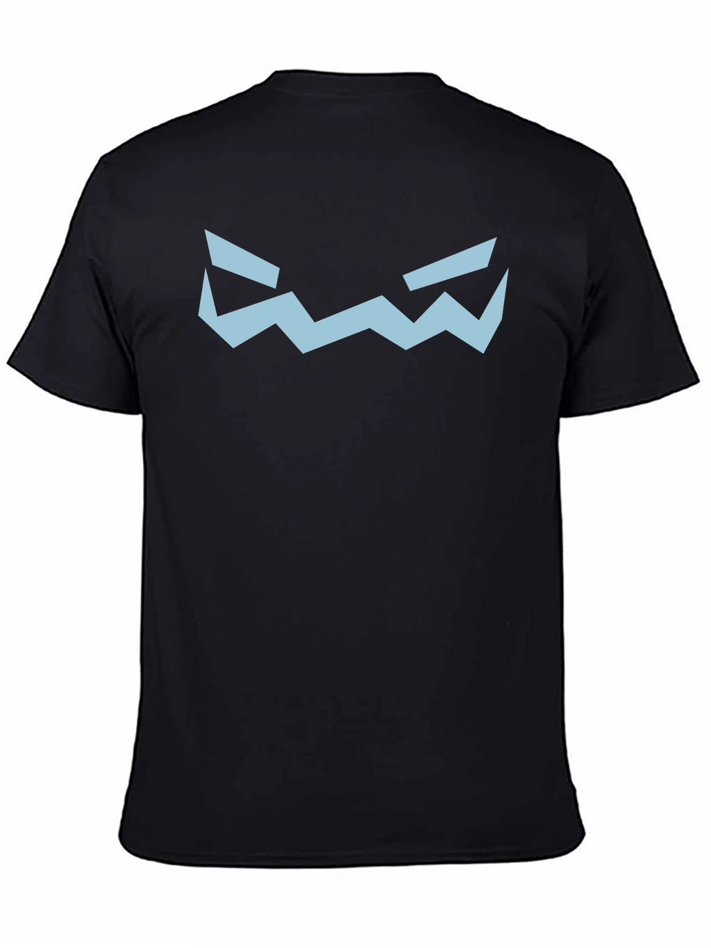 Geometric Face Graphic Tee - Black