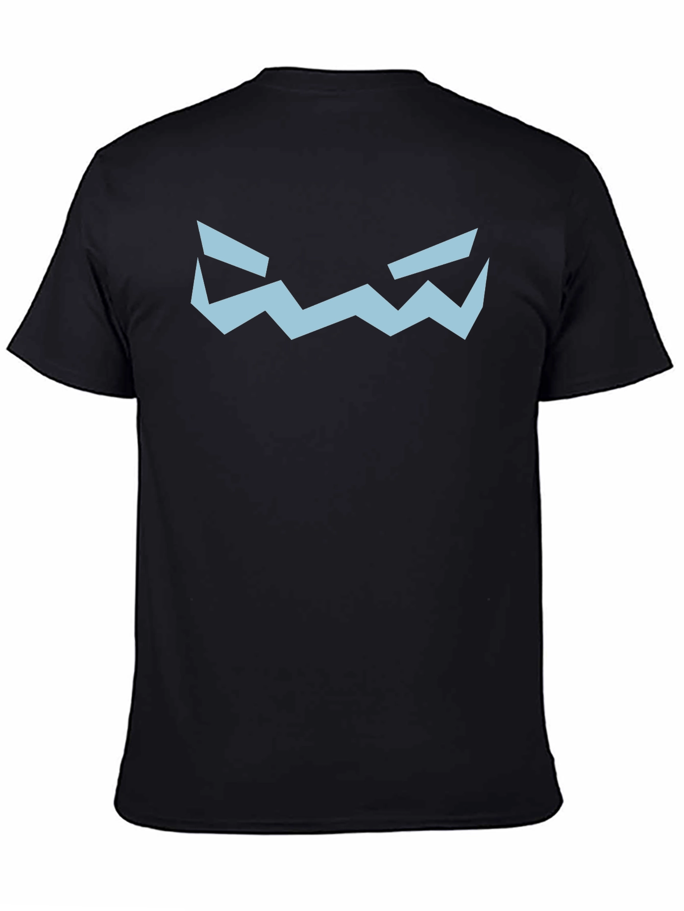 Geometric Face Graphic Tee - Black