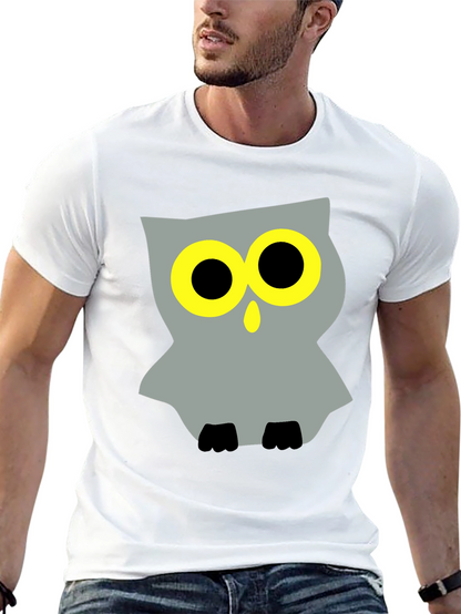 Cool Owl Graphic Black T-Shirt