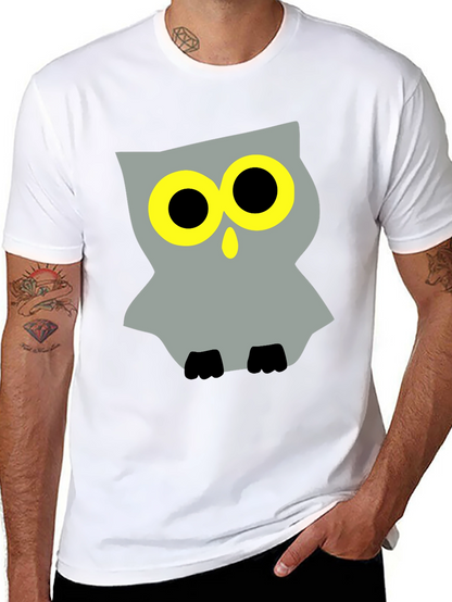 Cool Owl Graphic Black T-Shirt