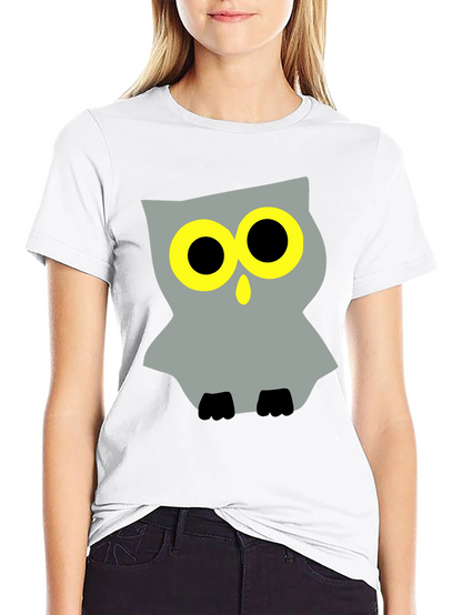 Cool Owl Graphic Black T-Shirt