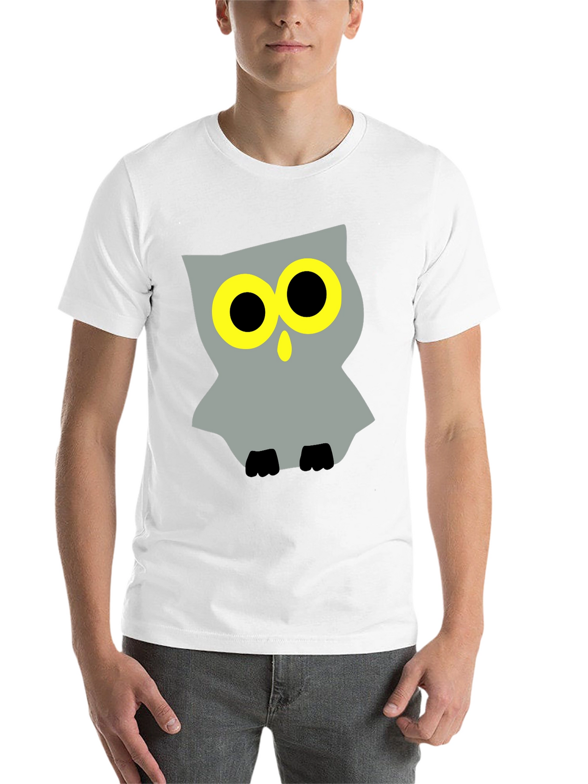 Cool Owl Graphic Black T-Shirt