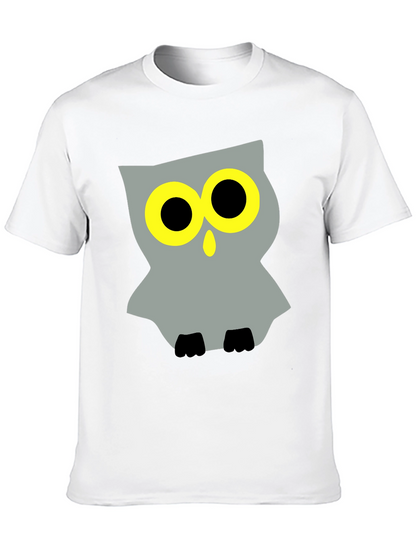 Cool Owl Graphic Black T-Shirt