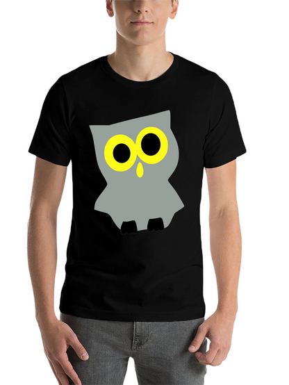 Cool Owl Graphic Black T-Shirt