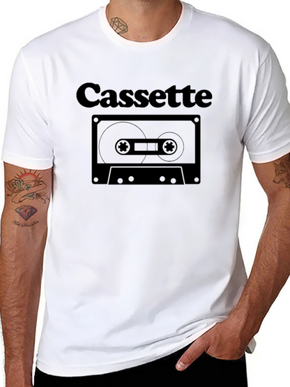 Retro Cassette Tape Graphic T-Shirt - Classic Design
