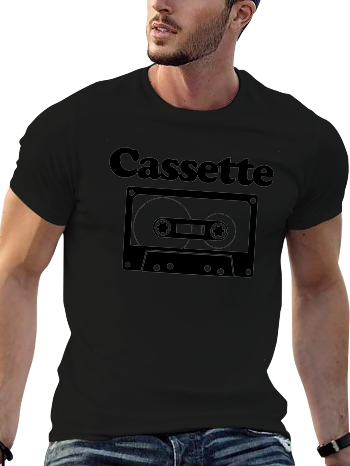 Retro Cassette Tape Graphic T-Shirt - Classic Design