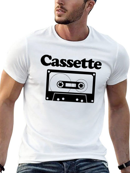Retro Cassette Tape Graphic T-Shirt - Classic Design