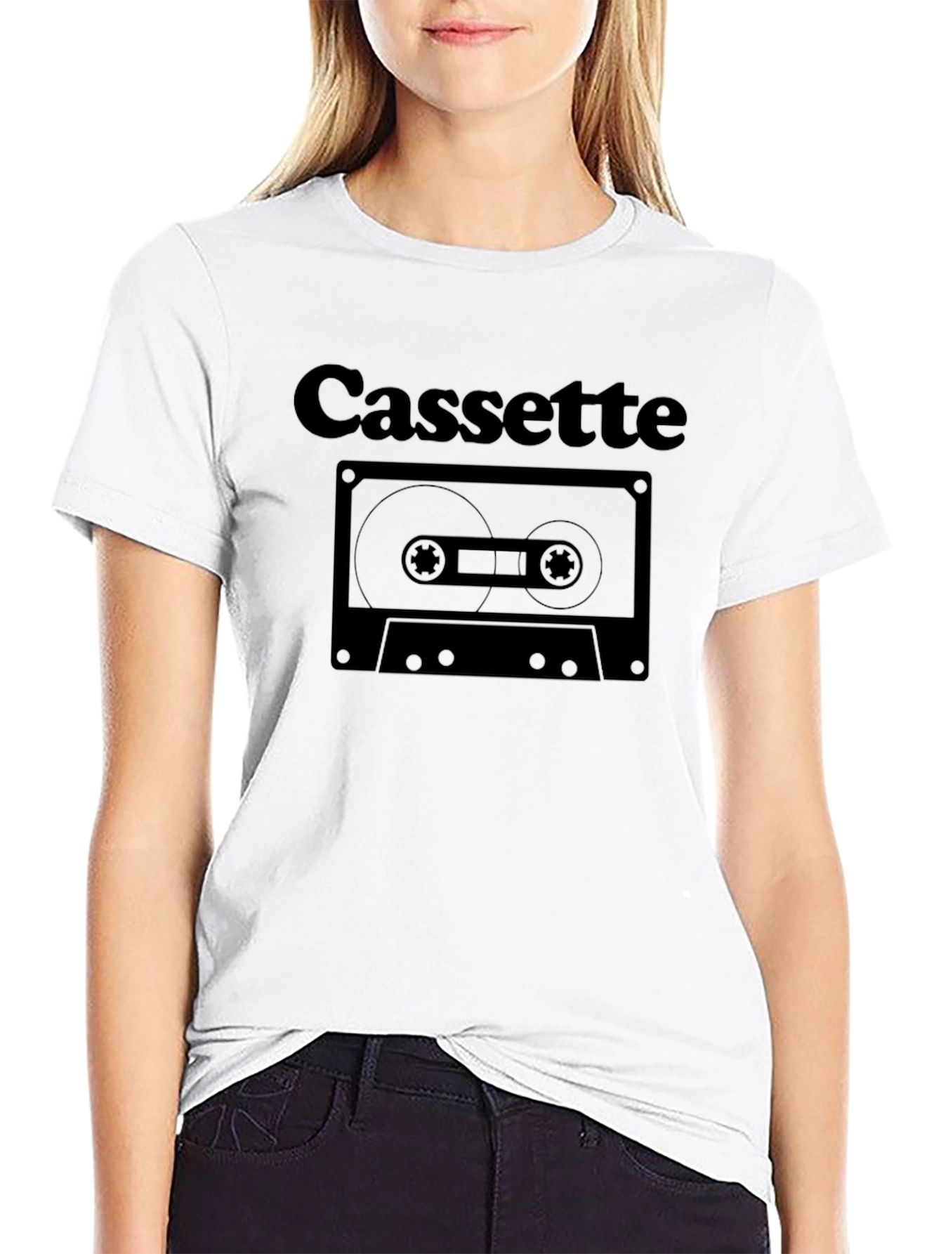 Retro Cassette Tape Graphic T-Shirt - Classic Design