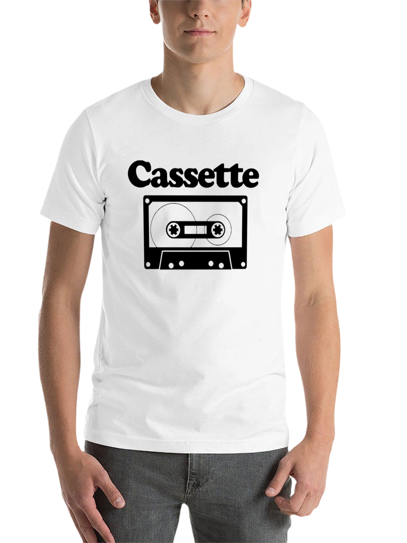 Retro Cassette Tape Graphic T-Shirt - Classic Design
