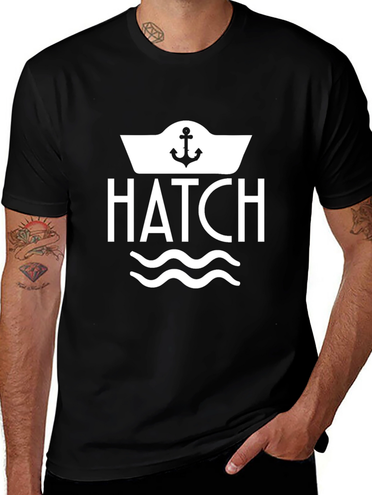 HATCH Nautical Black T-Shirt