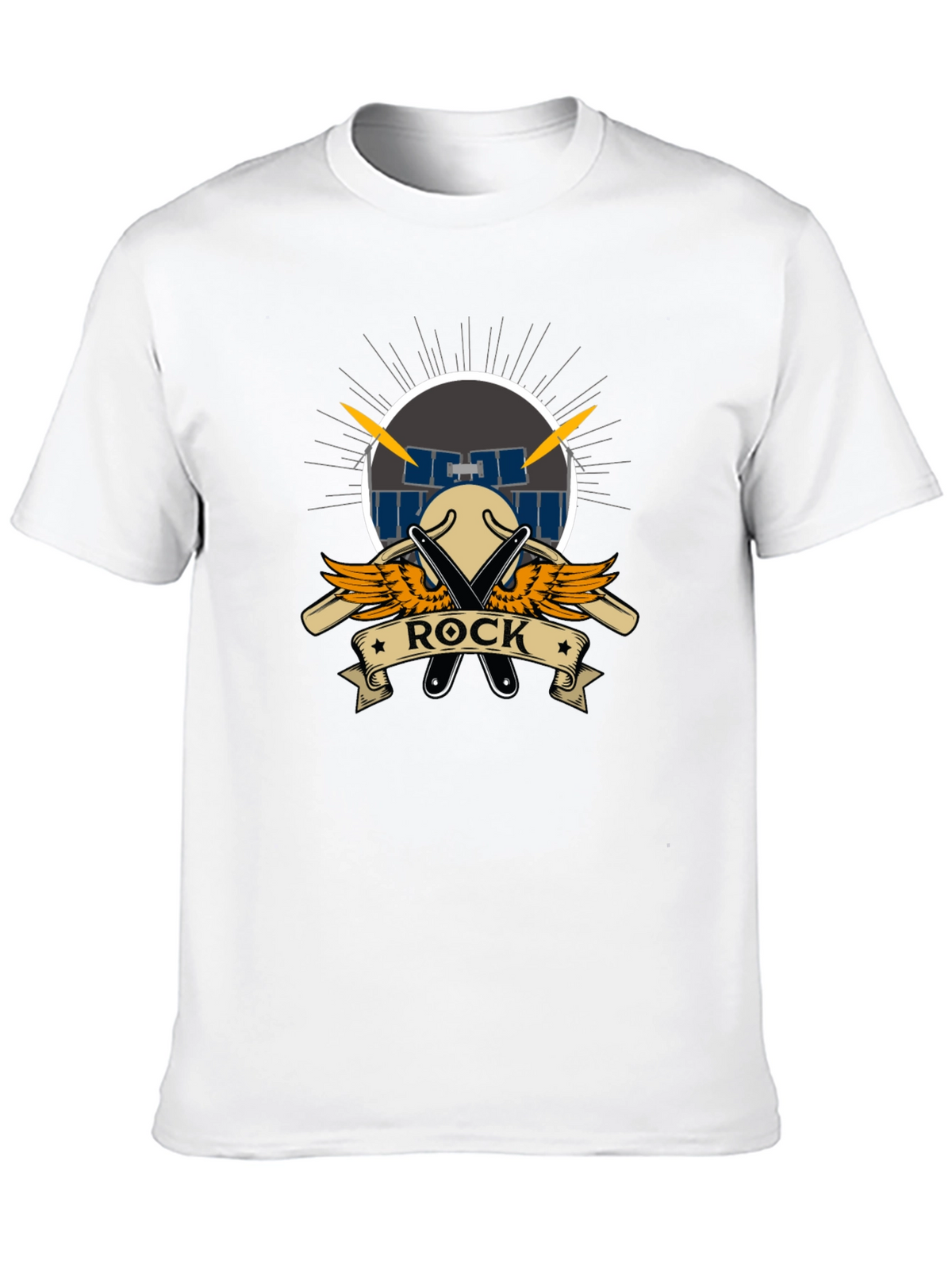 Rock Music T-Shirt - Drum Set Design
