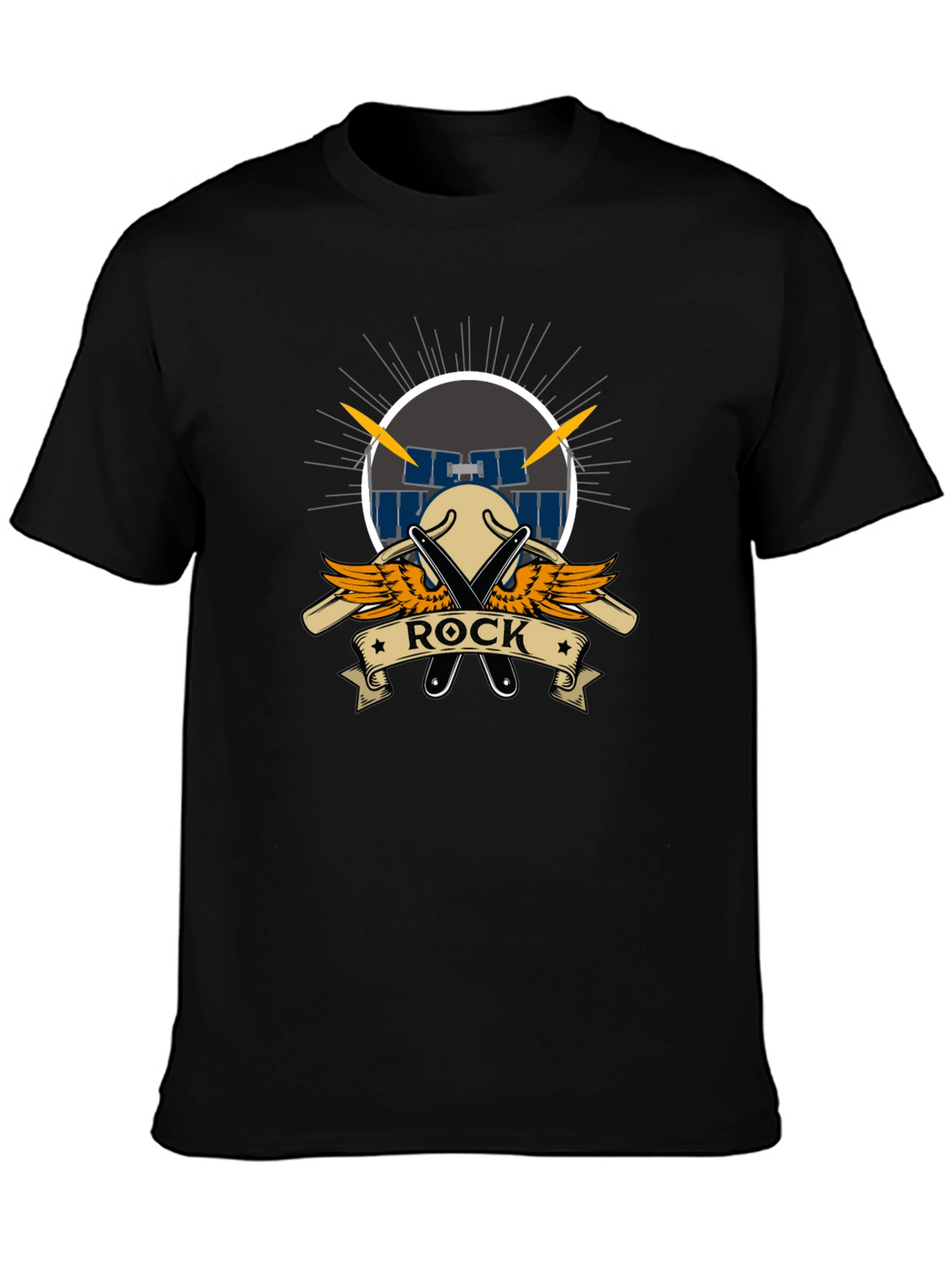 Rock Music T-Shirt - Drum Set Design