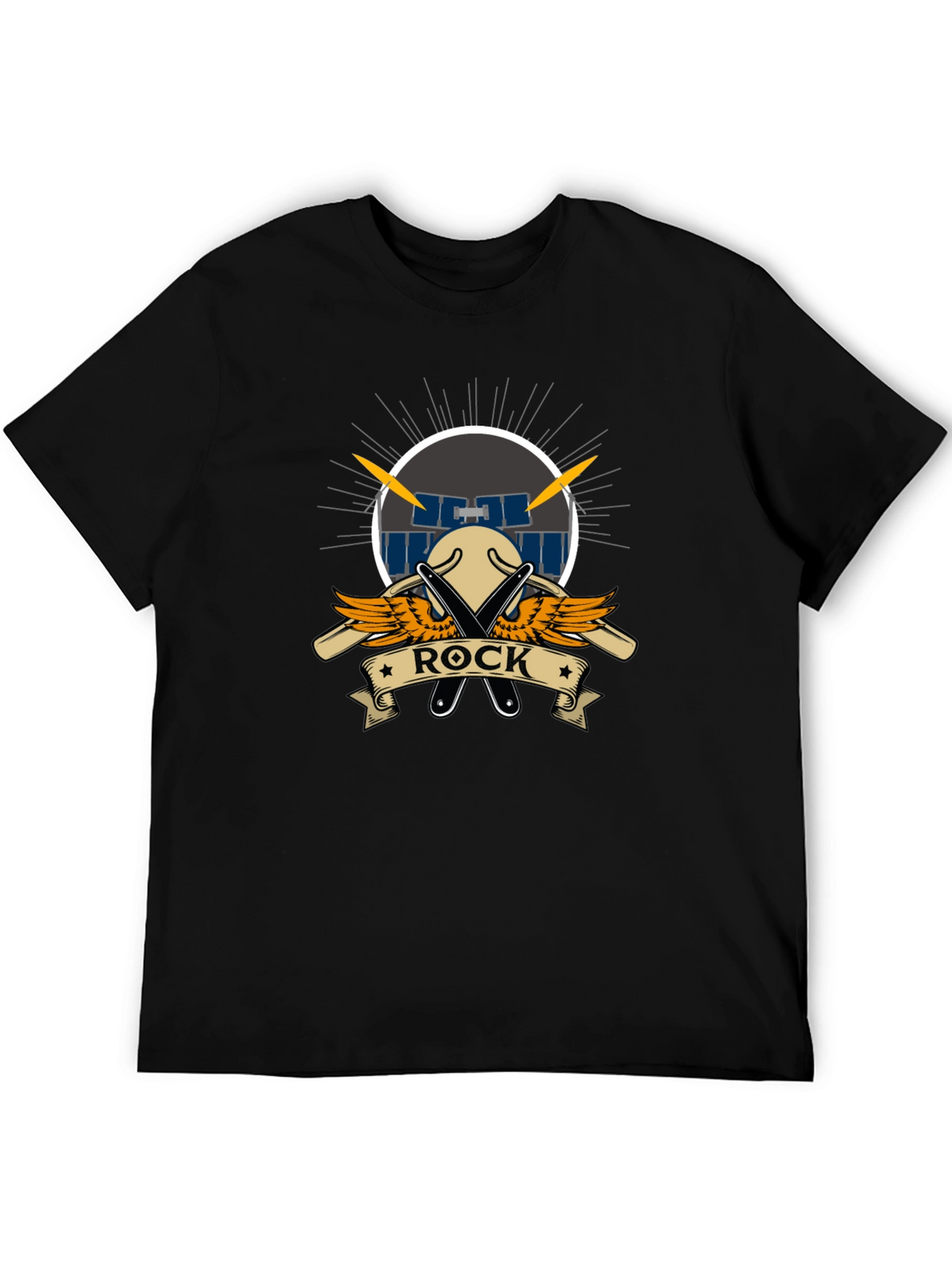 Rock Music T-Shirt - Drum Set Design