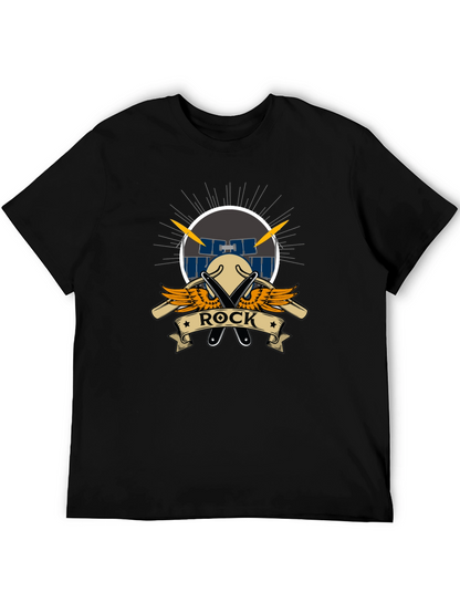 Rock Music T-Shirt - Drum Set Design