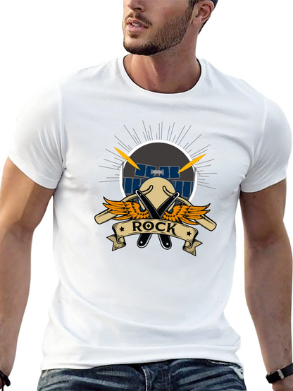 Rock Music T-Shirt - Drum Set Design