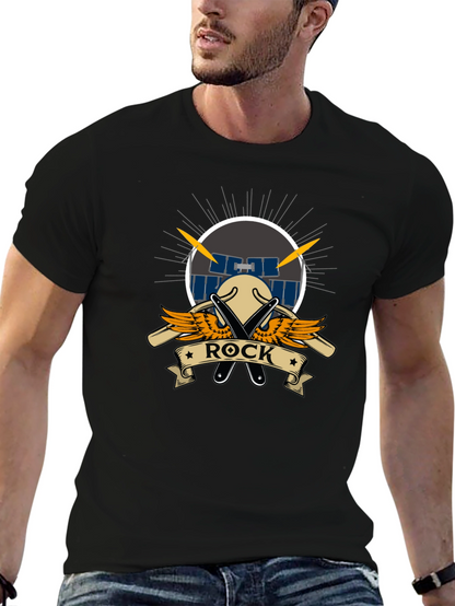 Rock Music T-Shirt - Drum Set Design