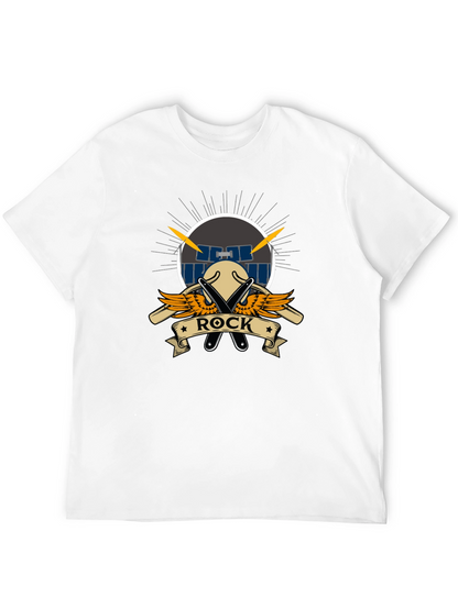 Rock Music T-Shirt - Drum Set Design