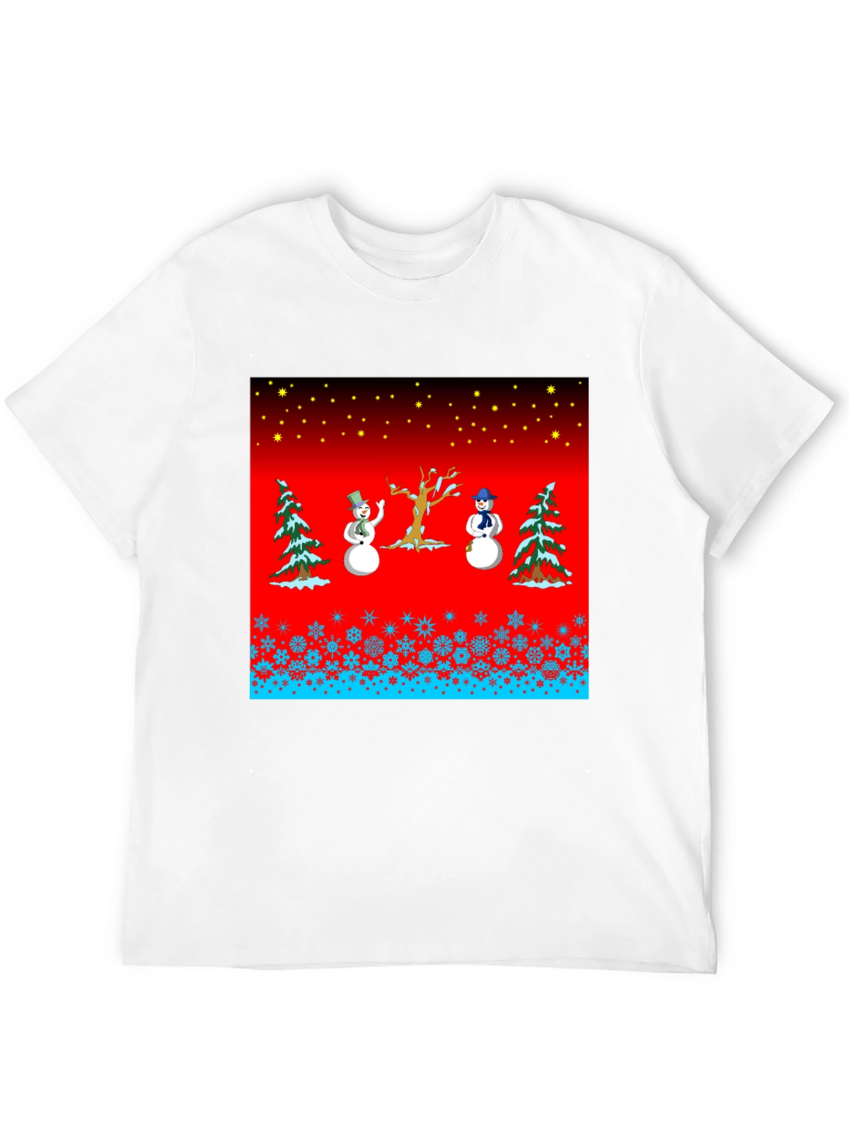 Festive Winter Snowman Graphic Tee