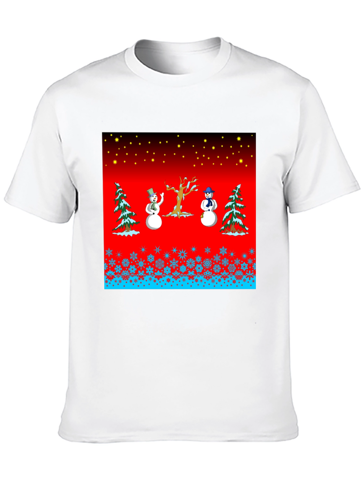 Festive Winter Snowman Graphic Tee