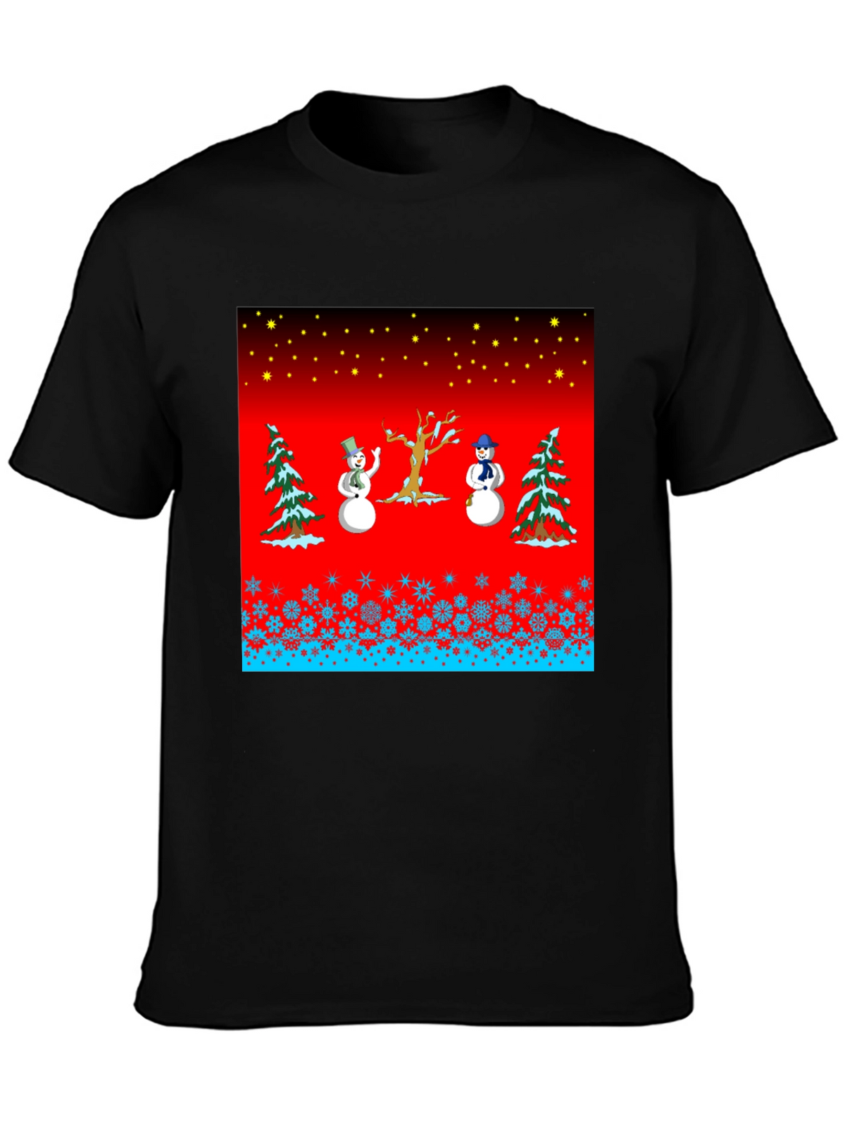 Festive Winter Snowman Graphic Tee