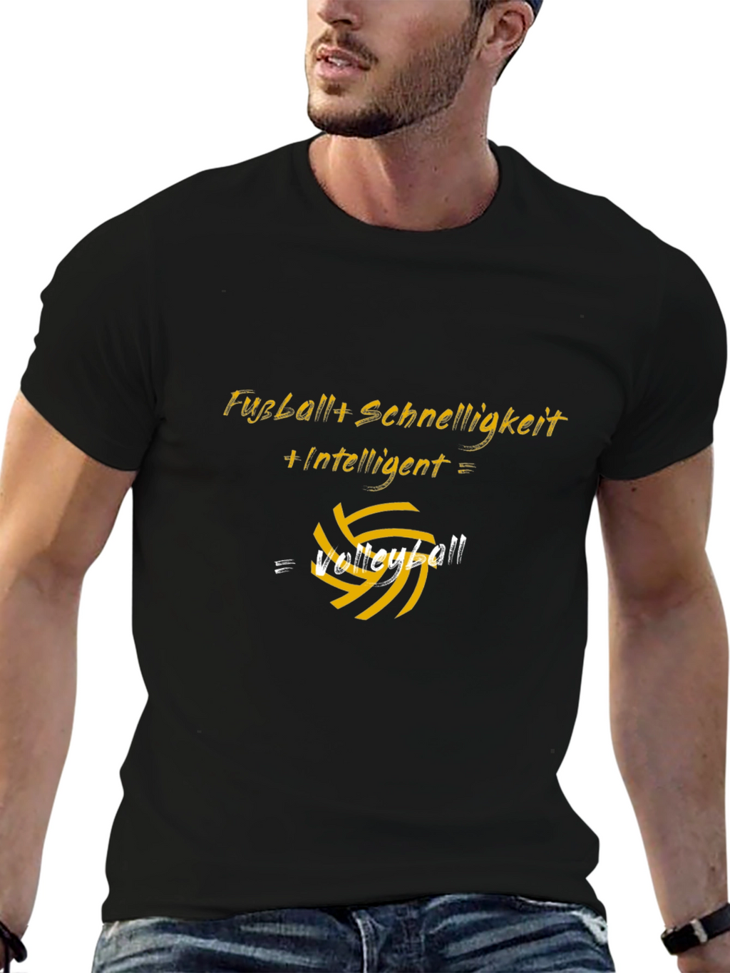 Volleyball Equation Graphic T-Shirt