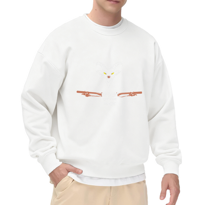 Be Part Of The Pack Goat Head Crewneck Sweatshirt, Fantasy Demon Pullover, Edgy Gothic Gift