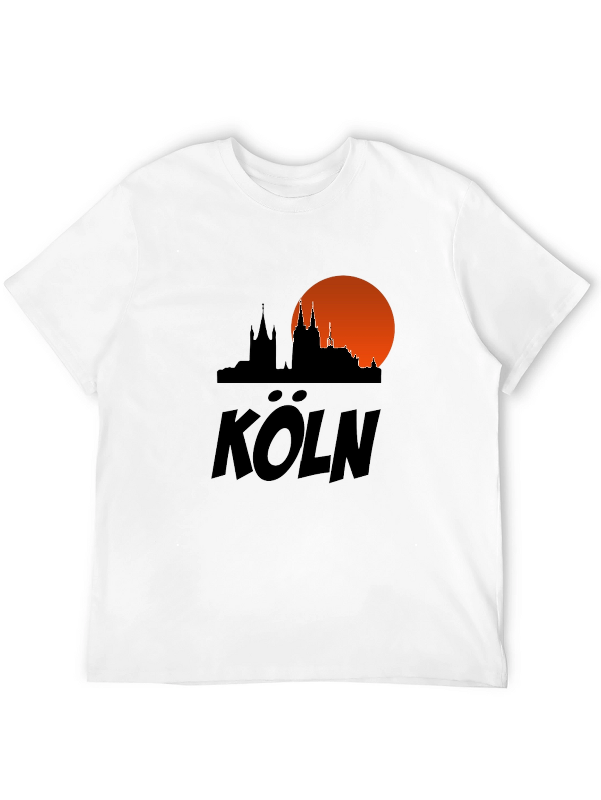 Cologne Skyline T-Shirt - Black Cityscape Tee