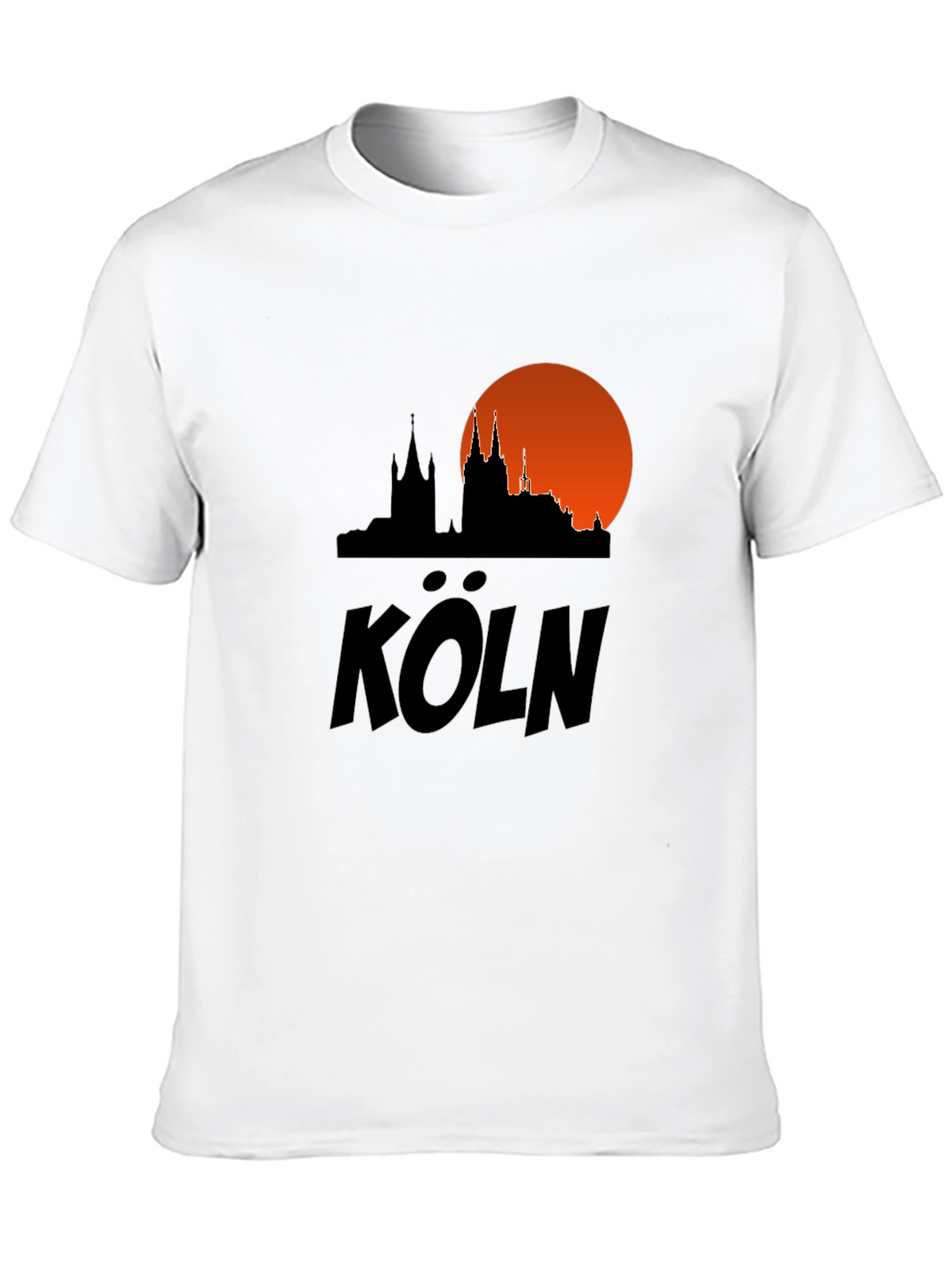 Cologne Skyline T-Shirt - Black Cityscape Tee