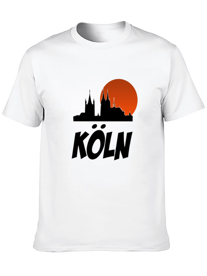Cologne Skyline T-Shirt - Black Cityscape Tee